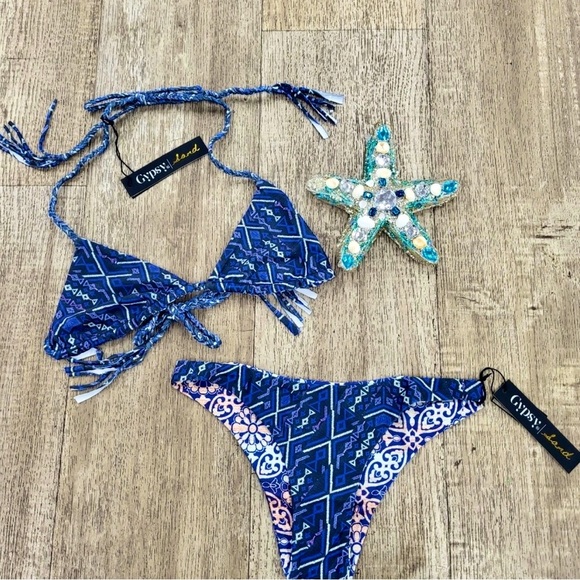 Gypsy 05 Other - $150 MSRP NWT Reversible Gypsy '05 Blue And Pink Bikini Set